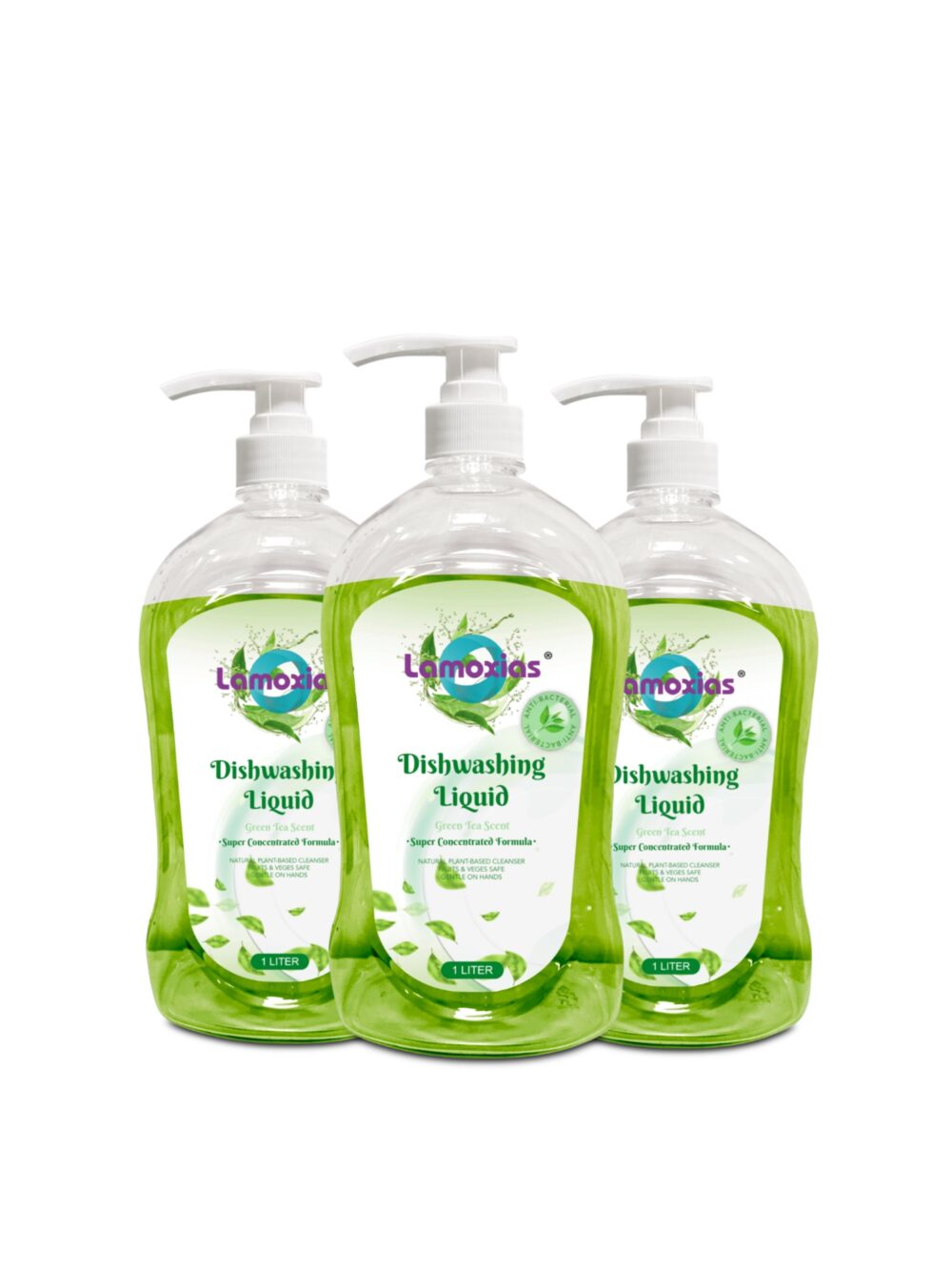 Bundle Deal. Get 2 or 3 of the perfect dishwashing liquid for daily use. Actual Green-Tea infused liquid that not only moisturises your hands while washing, but also safe to wash your fruits and vegetables.