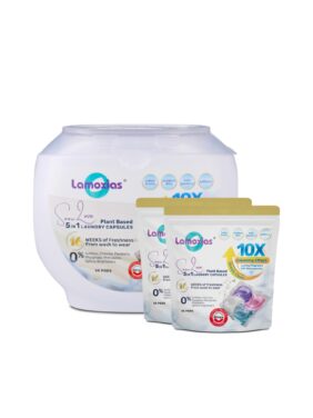 The best value for money, the 5in1 Snow Love Laundry pods that washes, cleans & disinfects your clothes for the safest and nicest smelling apparels everyday